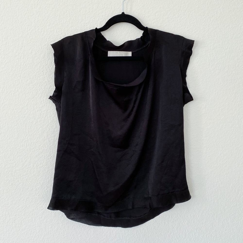Lanvin Black Sleeveless Blouse